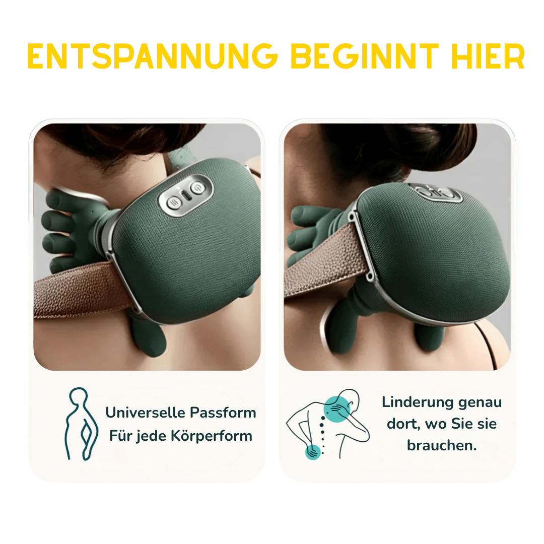 Mediva Massagegerät für Nacken, Schultern & Rücken