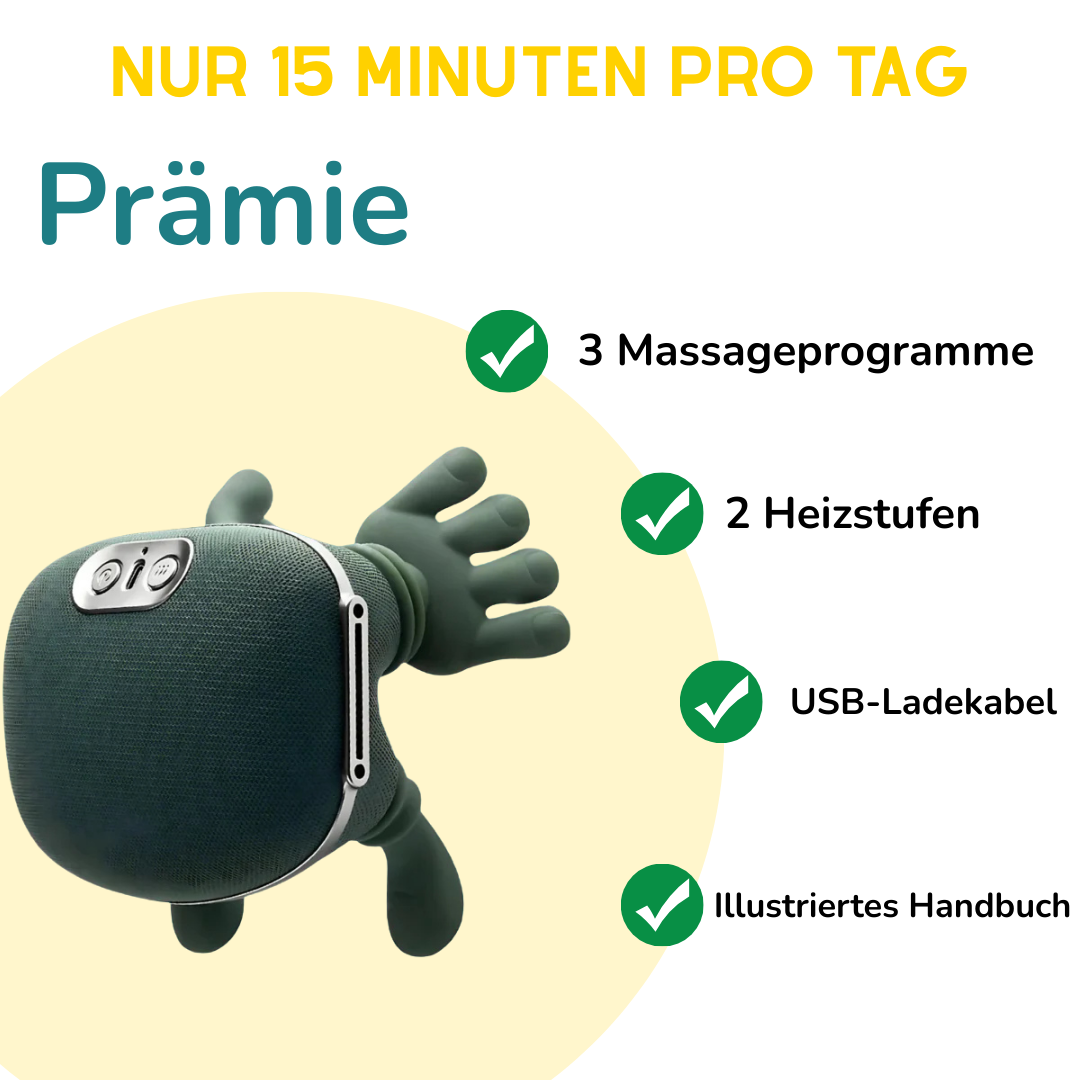 Mediva Massagegerät für Nacken, Schultern & Rücken